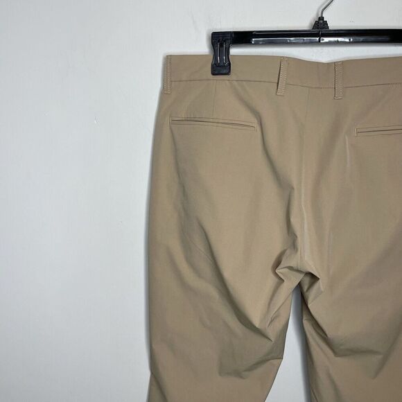 J.CREW Thompson Tech Pant Men 32 x 32 Khaki Tan Lightweight Performance AD934 - Picture 7 of 13